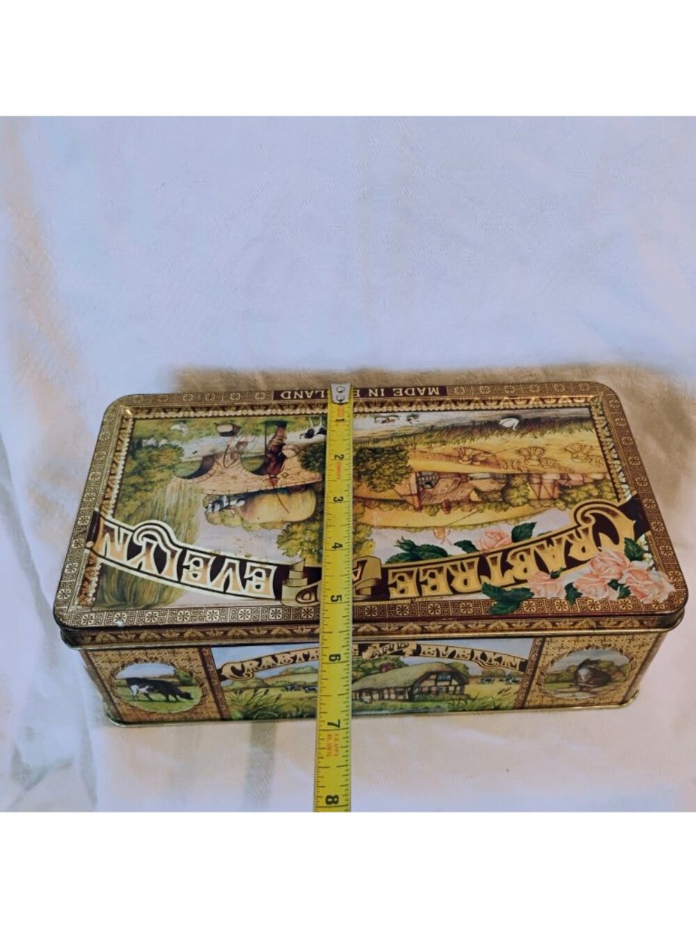 Crabtree & Evelyn Metal Tin Box Storage English Countryside England Vintage 1992 - Picture 7 of 12